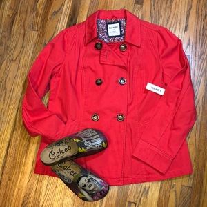 New, Old Navy jacket, salmon color, coat, cotton